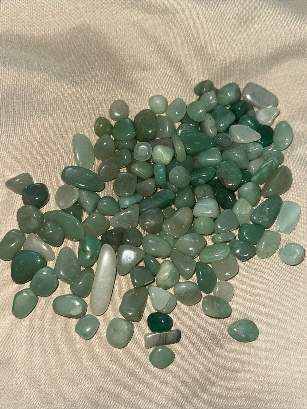 Green Tumbled Aventurine Natural Stones - Home Accents
